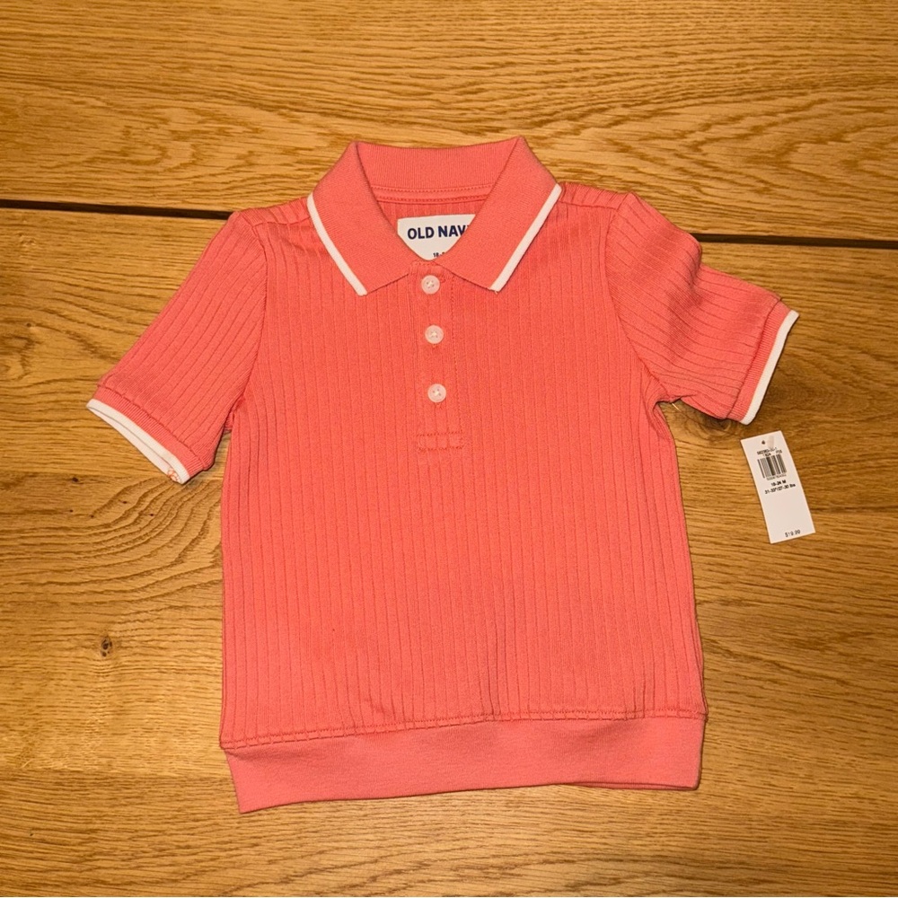 Old Navy Kids Coral Polo Shirt
